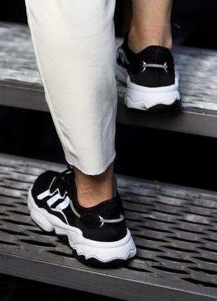 Кросівки adidas ozweego black textile кроссовки2 фото