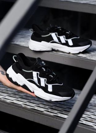 Кросівки adidas ozweego black textile кроссовки4 фото