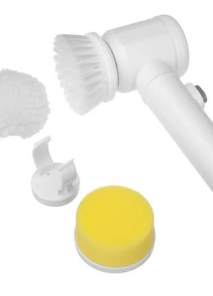 Электрическая щетка для уборки 3в1 со сменными насадками электрощетка для кухни