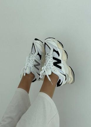 Оригинальные унисекс кроссовки new balance 9060 white black 36-44р.6 фото