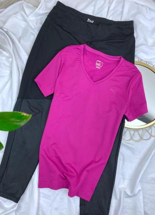 Розовая футболка спортивная puma4 фото