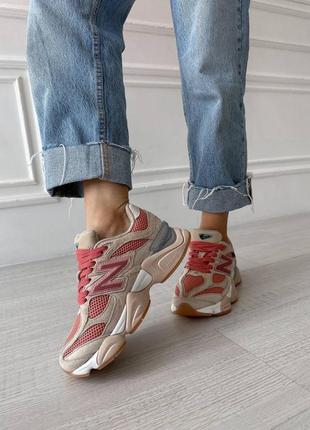 Оригинальные женские кроссовки new balance 9060 beige pink 36-40р.2 фото
