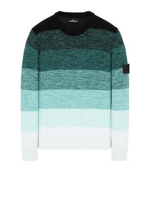 Свитер stone island 507a4 shadow project crew knitwear sweater blue m