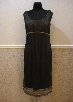 Стильное итальянское нарядное платье большого размера 16 (xxl)