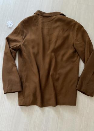 Пиджак оверсайс, пиджак коричневый3 фото