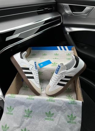 Код а2235 🔷мужские кеды adidas originals samba white6 фото