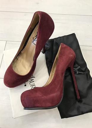 Замшевые туфли ysl