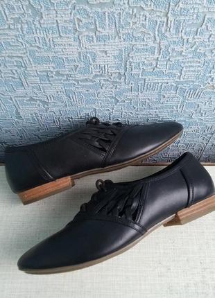 Кожаные мокасины туфли clarks.2 фото