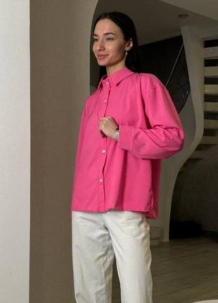 Стильна жіноча сорочка легка із довгим рукавом софт класика 983101g2 фото
