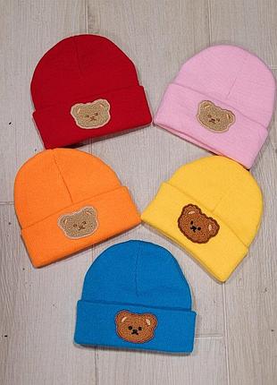 Шапка ведмедик