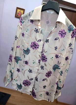 Гарна блуза блузка айворі1 фото