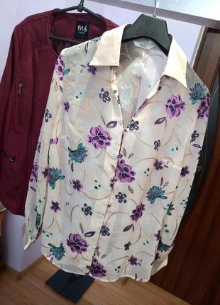 Красивая блуза блузка айвори2 фото