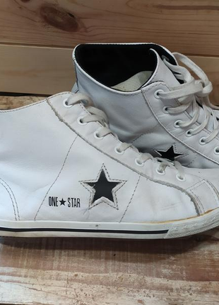 Кеды converse 39р , 24,5 см по стельке, верх кожа, унисекс, на низком ходу