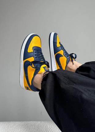 Кроссовки nike terminator low blue/yellow2 фото