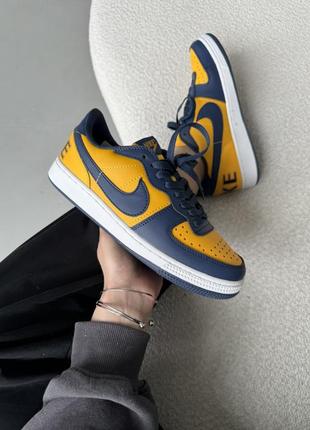 Кроссовки nike terminator low blue/yellow1 фото