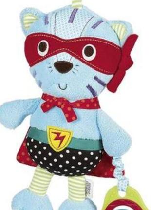 Mamas & papas superhero tiger kitty cat activity сенсорна дитяча м'яка іграшка plushies