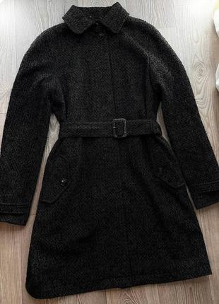 Шикарное шерстяное демисезонное пальто3 фото