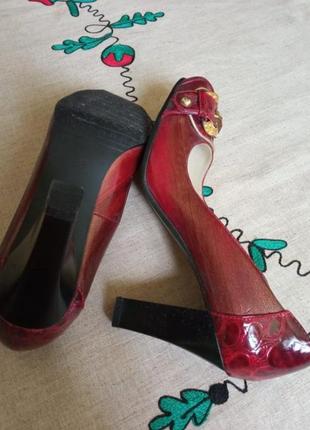 Женская обувь/ туфли лаковые бордовые красные ❤️ 37, 38, 39 размер3 фото