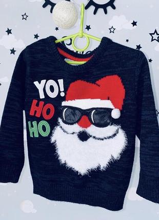 Новорічний светр.светр з дідом морозом.