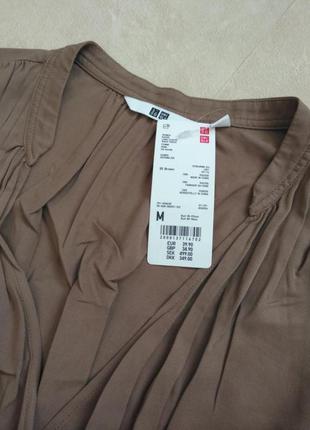 Платье на запах от uniqlo с красивой драпировкой, размер s3 фото