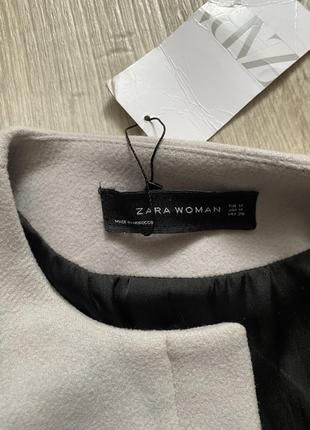 Zara пальто из шерсти ламы, шерстяное пальто, блейзер, пиджак, куртка8 фото