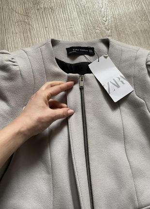 Zara пальто из шерсти ламы, шерстяное пальто, блейзер, пиджак, куртка5 фото