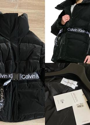 Дуже стильний зимовий пуховик calvin klein. оригінал!