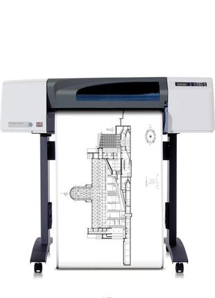 Широкоформатный принтер hp 500ps designjet плоттер4 фото
