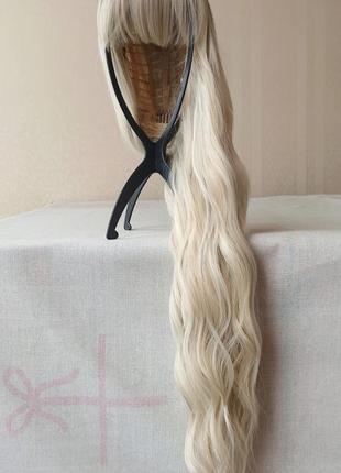 Длинный парик блонд, термостойкая, с чуточкой, новая, парик