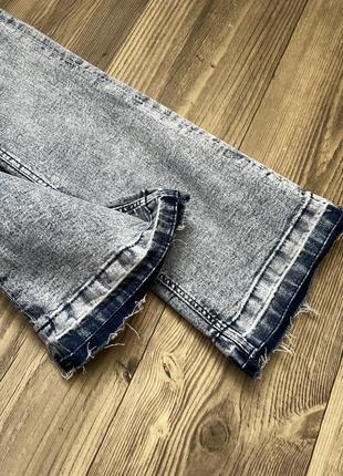 Підліткові джинси кльош з мраморним ефектом4 фото