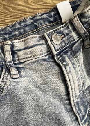 Підліткові джинси кльош з мраморним ефектом9 фото