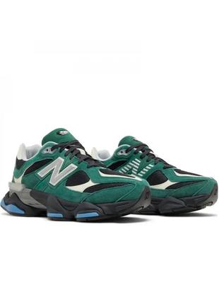 Кроссовки new balance 9060 team forest green (нев балланты)4 фото