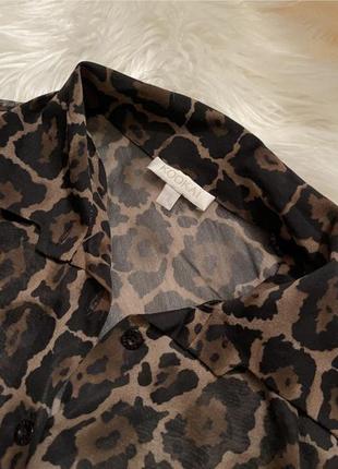 Блуза сорочка леопардова4 фото