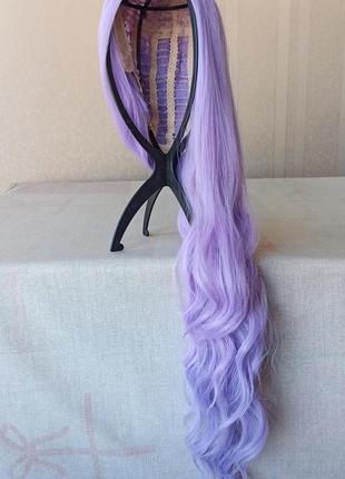 Нова фіолетова перука, довга, без чубчика, термостійка, парик
