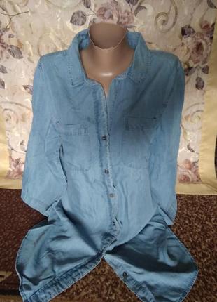 Плаття -сорочка джинсова1 фото