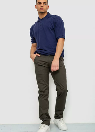 Штани чоловічі класичні, колір хакі, 243r6023