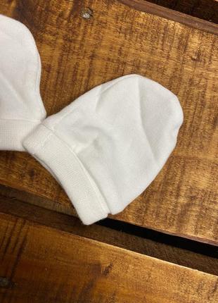 Детские царапки (0-3 мес идеал оригинал белые)