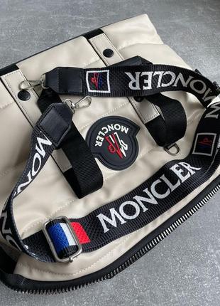 Женская сумка 👜 moncler puff cream9 фото