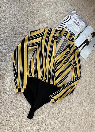 Полосатый боди amisu