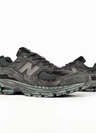 Кроссовки new balance 2002r protection pack black (нев балланты)8 фото