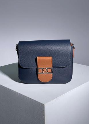 Жіноча сумка 👜 val bag blue/brown1 фото