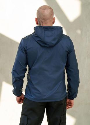 Вітро водонепроникна куртка вітровка вітрівка чоловіча з капюшоном4 фото