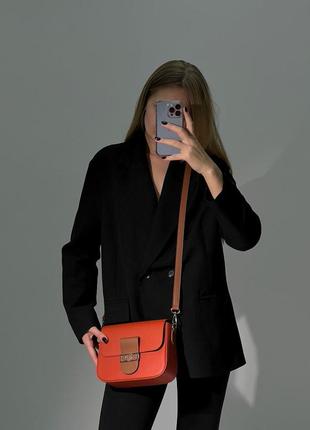 Жіноча сумка 👜 val bag orange/brown4 фото