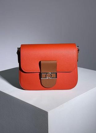 Женская сумка 👜 valbag orange/brown1 фото