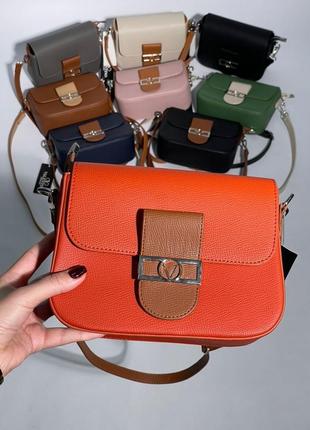 Женская сумка 👜 valbag orange/brown5 фото