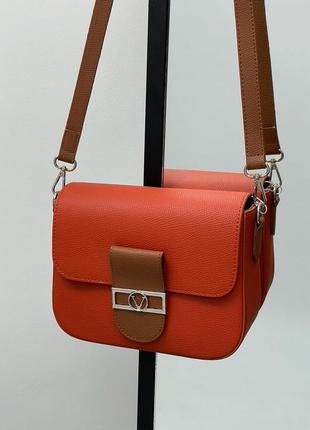 Женская сумка 👜 valbag orange/brown3 фото