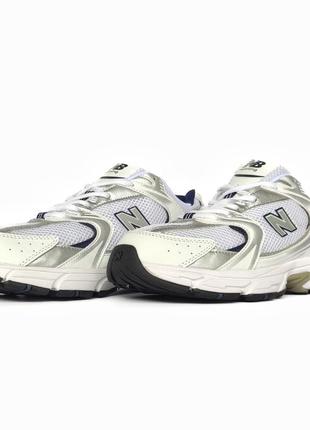 Кроссовки new balance 530 white silver (нев балланты)5 фото