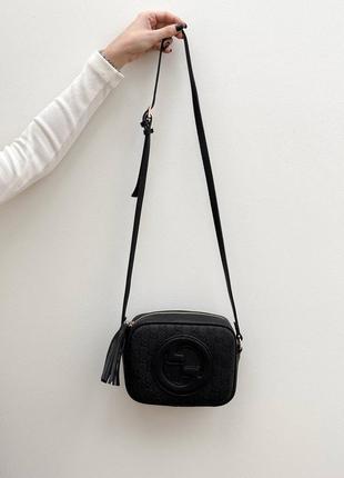 Женская сумка gucci blondie small shoulder bag black9 фото