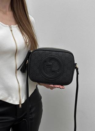 Женская сумка gucci blondie small shoulder bag black8 фото