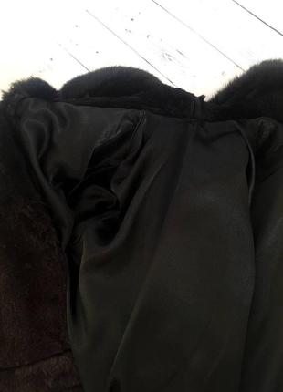 Натуральная короткая куртка шуба полушубок шубка из кролика кролик тепла объемная воротник под пояс5 фото